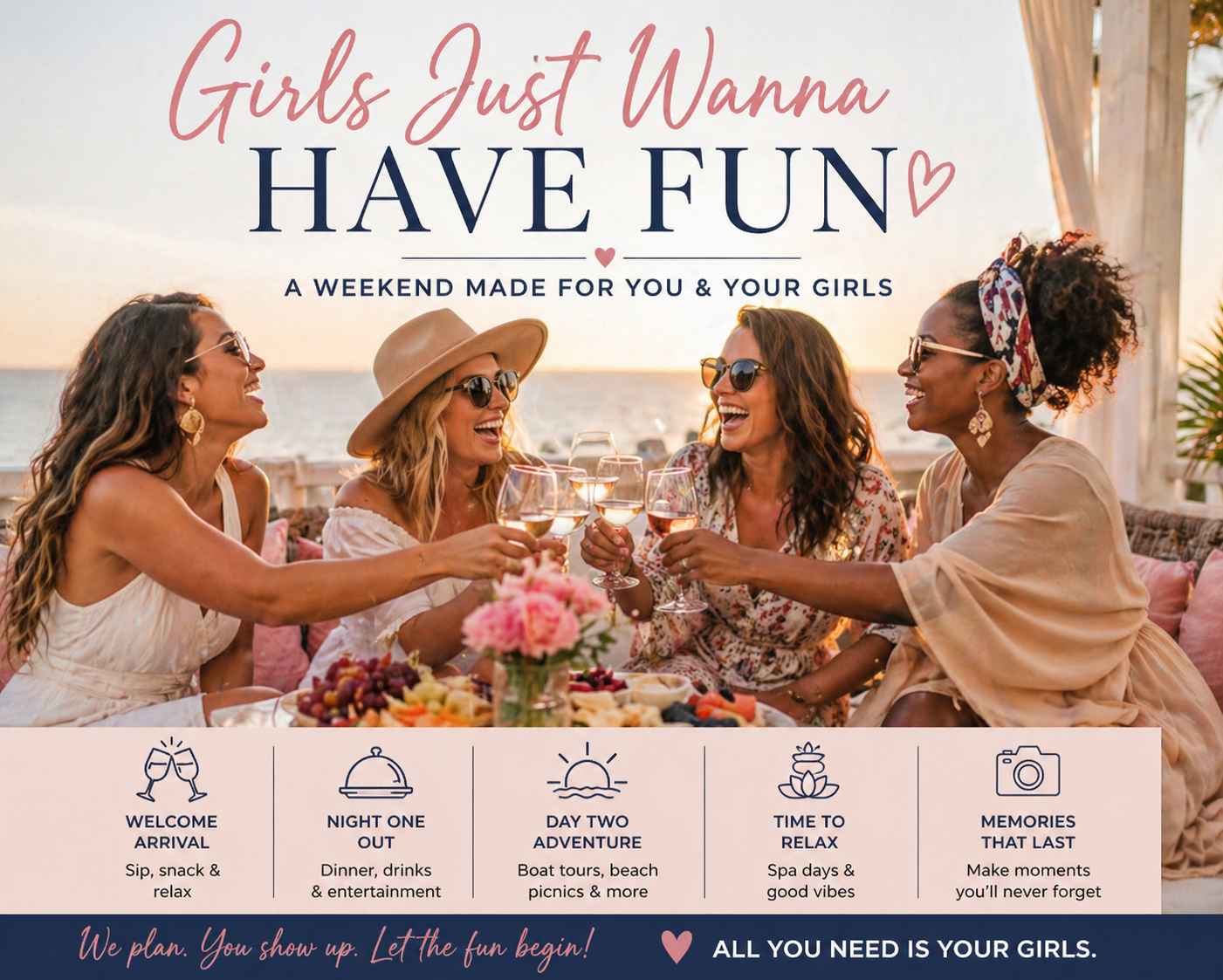 Girls Weekend Getaway Package for 4