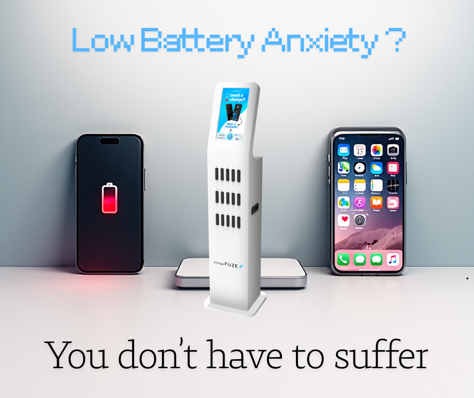 Portable phone charging kiosk rental for events