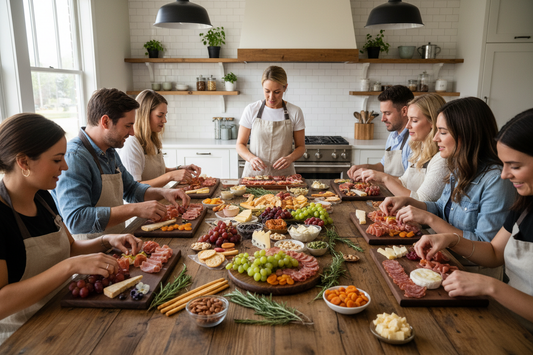 an image of a charcuterie making class