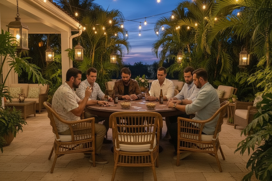 have 2 of them smoking cigars