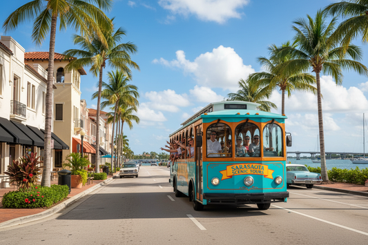 sarasota florida trolley tour of the city